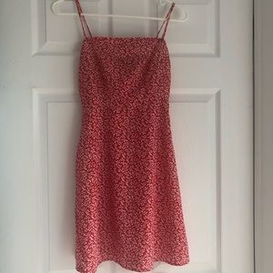 Nasty Gal Red floral dress